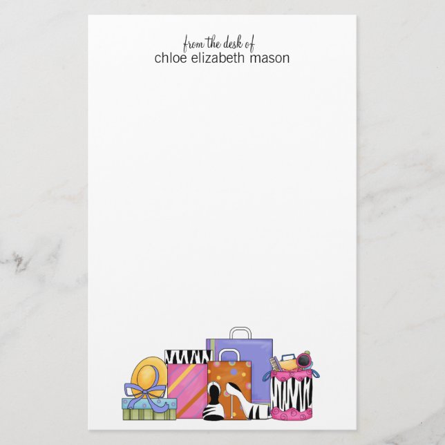 Super Niedlich Girly Stuff Stationery Briefpapier (Vorderseite)