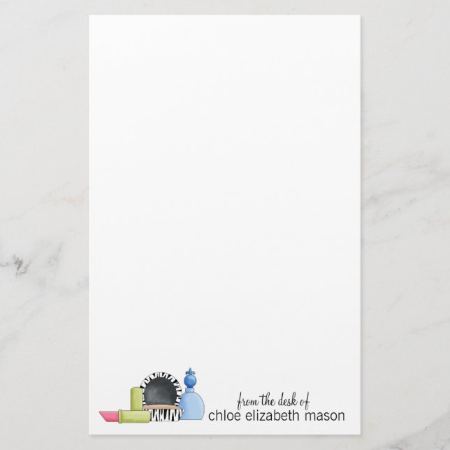 Super Niedlich Girly Stuff Stationery Briefpapier (Vorderseite)