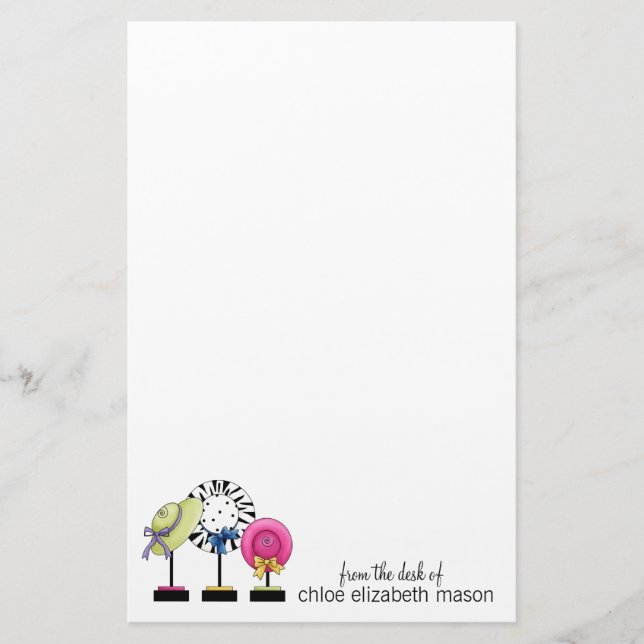 Super Niedlich Girly Stuff Stationery Briefpapier (Vorderseite)