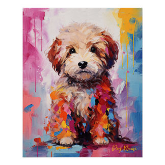 Super Niedlich Goldendoodle Dog Welpe 002 - Xeno L Poster