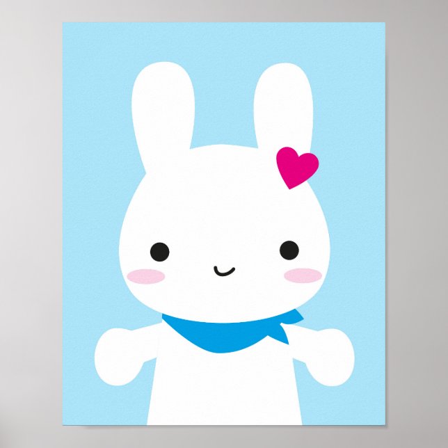 Super Niedlich Kawaii Bunny Poster (Vorne)
