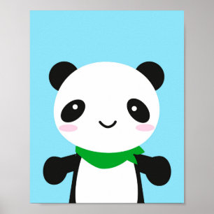 Super Niedlich Kawaii Panda Poster