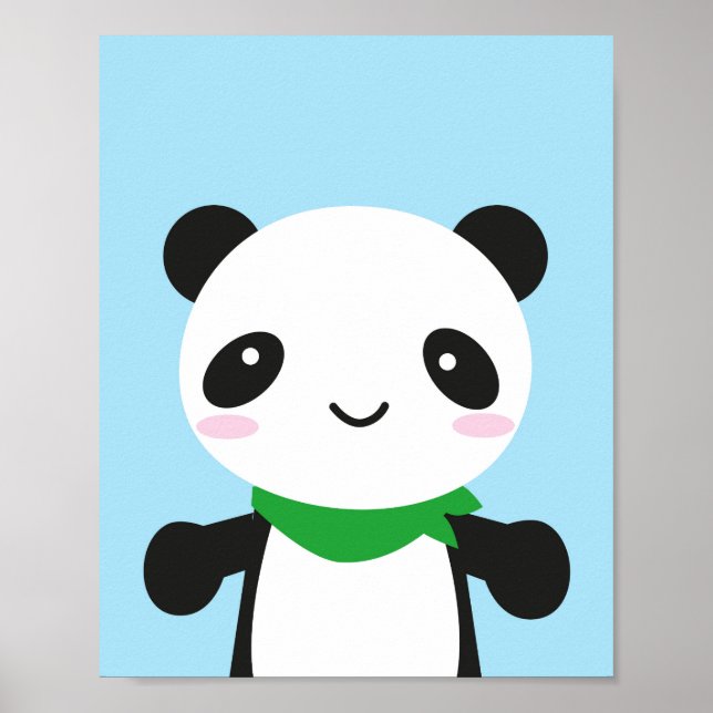 Super Niedlich Kawaii Panda Poster (Vorne)