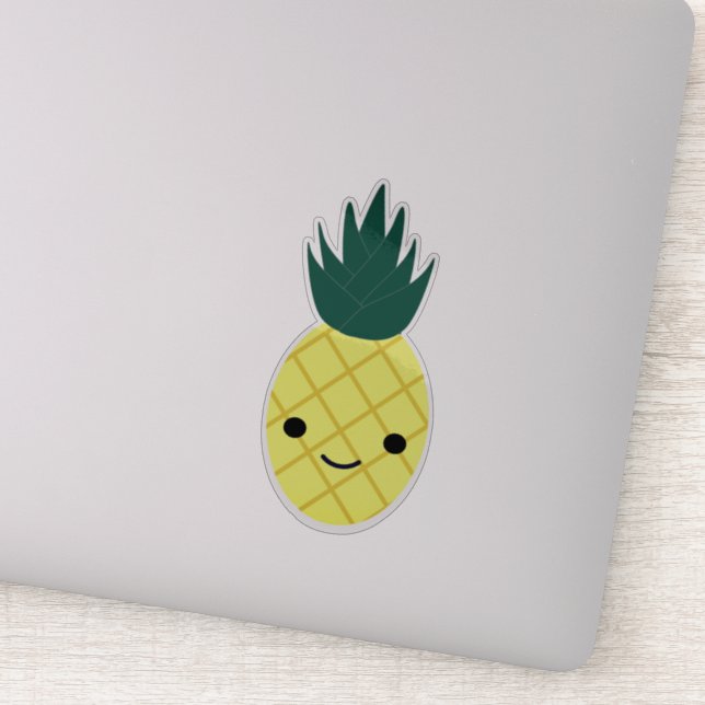 Super Niedlich Kawaii Pineaple Aufkleber (Detail)