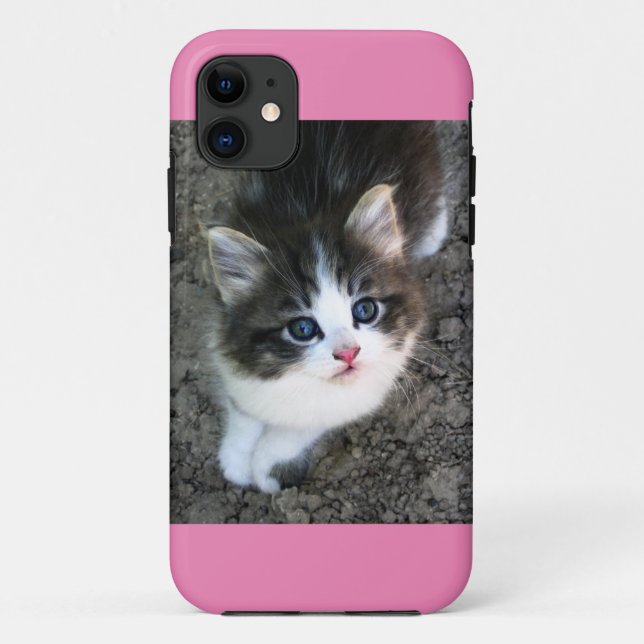 SUPER NIEDLICH Kitten individuell anpassbar Case-Mate iPhone Hülle (Rückseite)