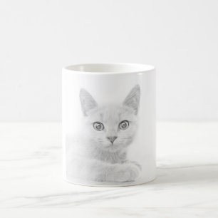 SUPER NIEDLICH Kitten Portrait Foto Tasse