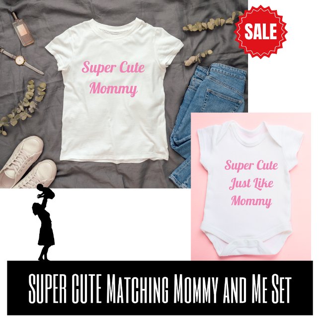 Super Niedlich Mommy Mini Matching Set T-Shirt (Von Creator hochgeladen)