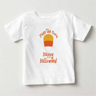 Super Niedlich "Pass the Candy Corn" Baby T-shirt