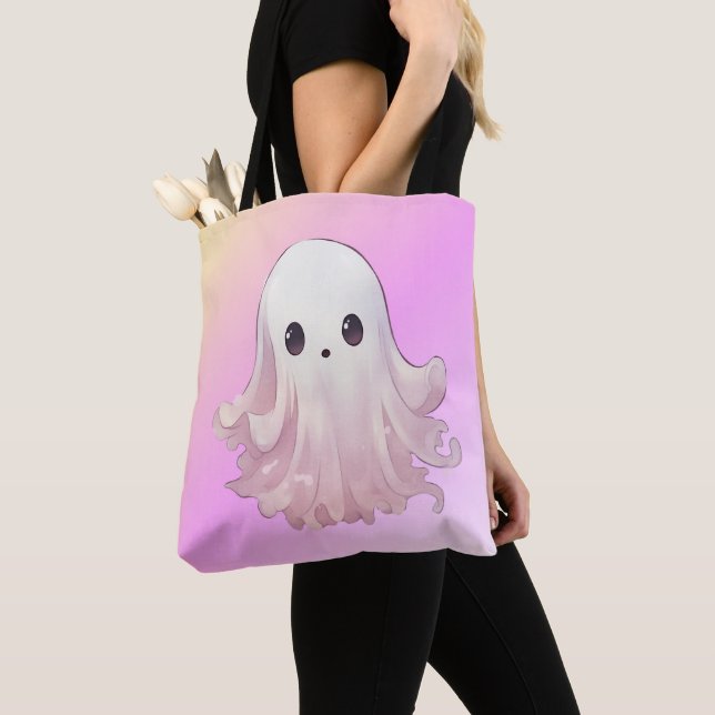 Super Niedlich Pink Ghost Halloween (Von Nahem)