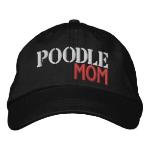 Super Niedlich Poodle Mama Bestickte Baseballkappe