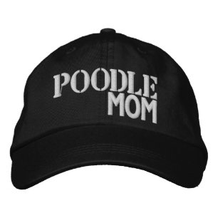 Super Niedlich Poodle Mama Bestickte Baseballkappe