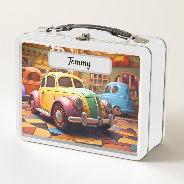 Super Niedlich Retro Spielzeug Lunch Box (Vorderseite)