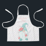 Super Niedlich Santa Helper Christmas Gnome Pastel Schürze<br><div class="desc">Noch mehr Spaß beim Backen dieser Urlaubssaison mit diesem niedlichen personalisierten Design mit einem zauberhaften, pastellgrünen Weihnachtsgnom mit einem Polka Dothat mit den Worten "SANTA'S HELPER Olivia", in fett- und skriptformatiert. Passen Sie diese Schürze an, indem Sie Ihren eigenen Namen hinzufügen. Das wäre auch ein einzigartiges Geschenk für die Ferienhäuser....</div>