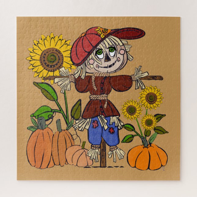 Super Niedlich Scarecrow Puzzle (Vertikal)