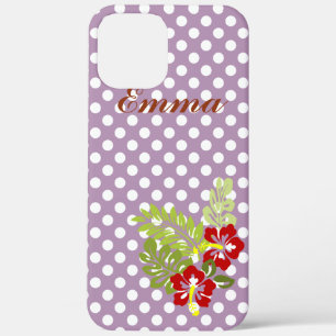 Super Niedlich und Girly Polka Dot Pattern Monogra Case-Mate iPhone Hülle