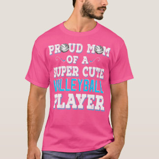 Super Niedlich Volleyball Mama Niedlich Volleyball T-Shirt