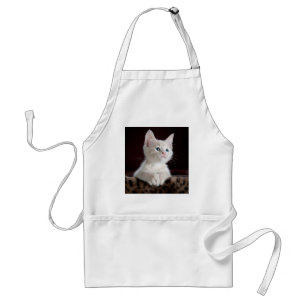 Super Niedlich White Kitten Schürze