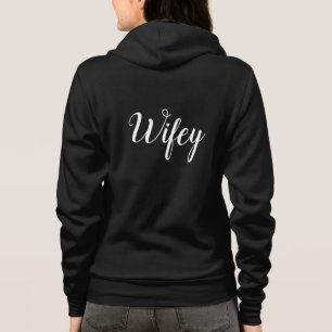 Super Niedlich Wifey Hoody in Black