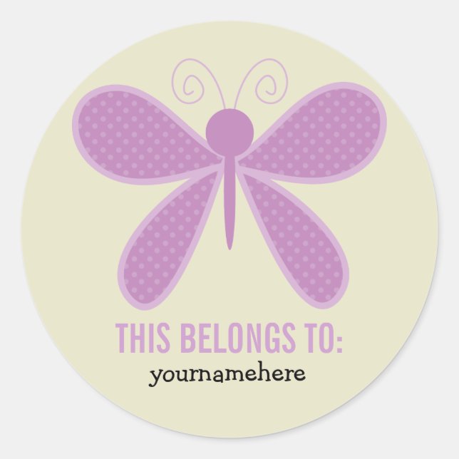 Super Niedliche Blume DAS GEHÖRT ZU Stickern Runder Aufkleber (Vorderseite)