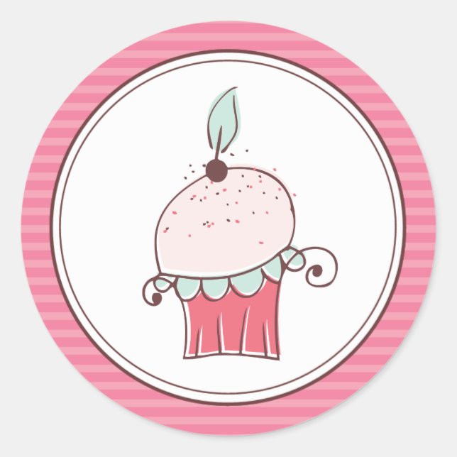 Super Niedliche Cupcake Stickers (Vorderseite)