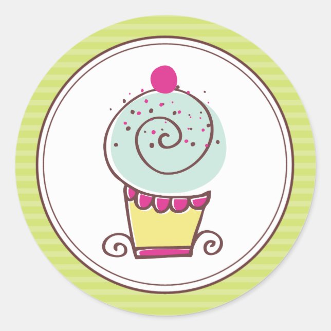 Super Niedliche Cupcake Stickers (Vorderseite)