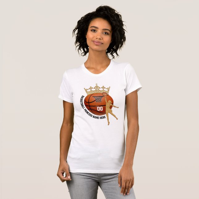 Super niedliche der Basketball-Shirts der Frauen T-Shirt (Vorne ganz)