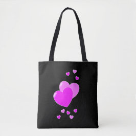 Super Niedliche Girly Black und Pink Hearts