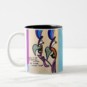 Super niedliche Kaffeetasse, um Ihrer Schwester zu Zweifarbige Tasse