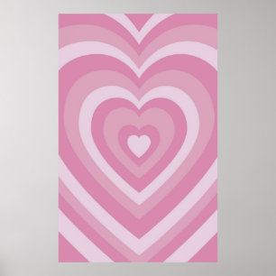 Super Niedliche Pink Powerpuff Girls Liebe Herzstü Poster