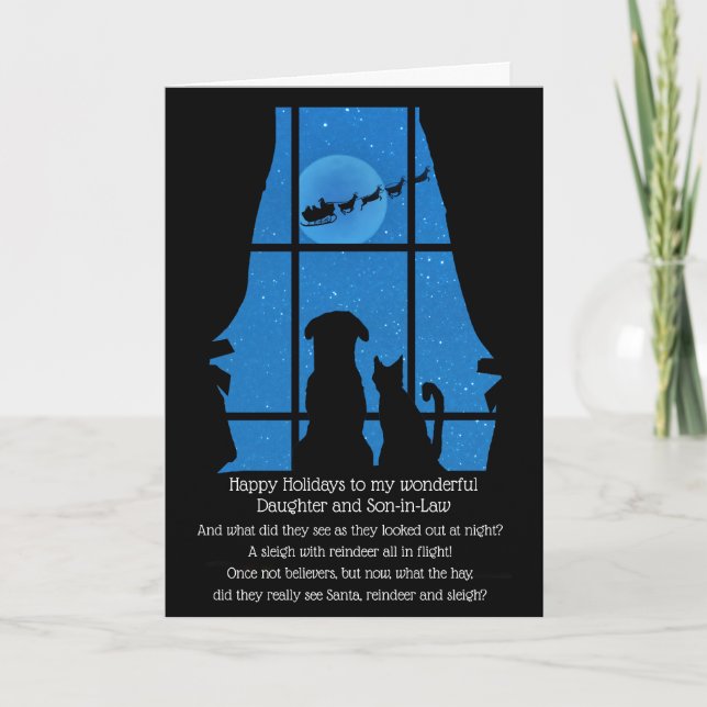 Super Niedliche Tochter- und Sohn-In-Law-Urlaubska Karte (Vorderseite)