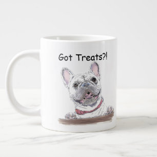 Super Niedlicher Bulldog GOT LECKEREIEN Jumbo-Tasse