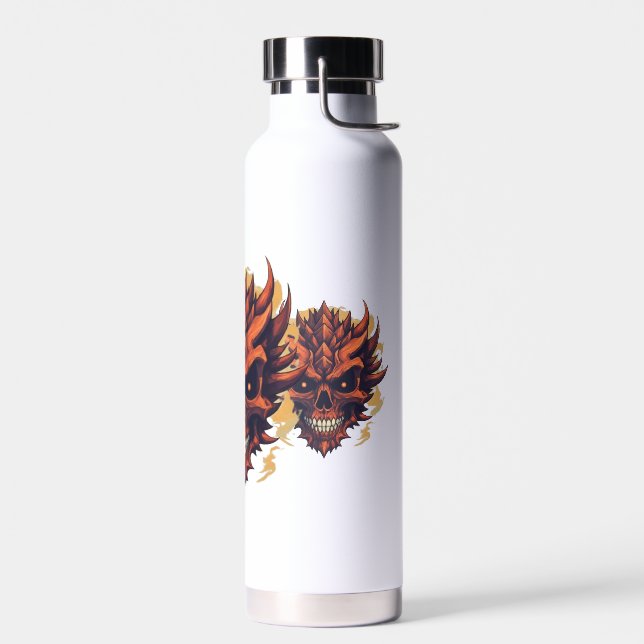Super Niedlicher Dragon Skull Mascot Wasserflasche Trinkflasche (Links)