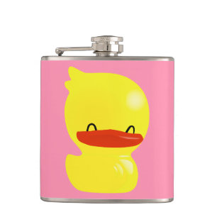 Super Niedlicher Ducky Vinyl Wrapped Flask in Pink Flachmann