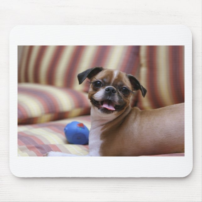 Super Niedlicher Hund mit ihrem Lieblingsball Mousepad (Vorne)