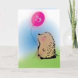 Super niedlicher Igel Geburtstag wünscht Karte