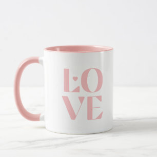 Super Niedlicher Pink "Liebe" Kaffeebecher Tasse