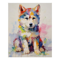 Super Niedlicher sibirischer Husky Hund Welpe 004 