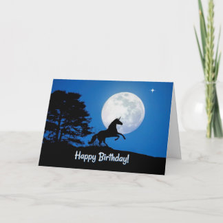 Super niedlicher Unicorn-alles Gute zum Geburtstag Karte