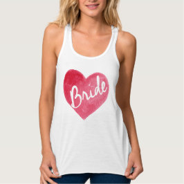 Super niedliches Braut-Herz-T-Shirt Tank Top