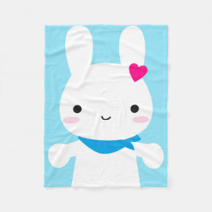 Super niedliches Kawaii Häschen Fleecedecke