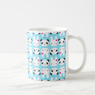 Super niedliches Kawaii Häschen und Panda Kaffeetasse
