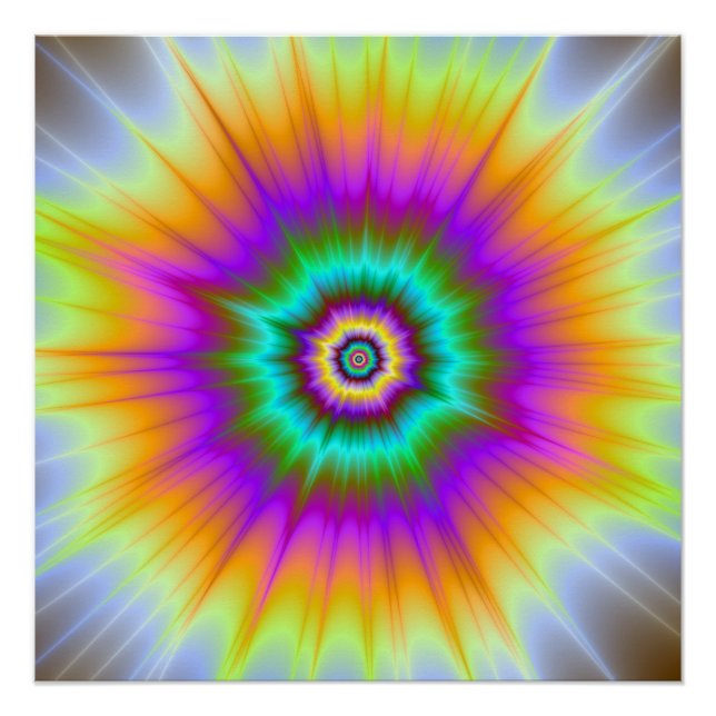 Super Nova in Farbe das Zazzle perfekte Poster (Vorderseite)