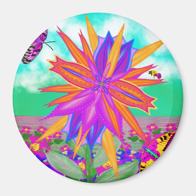 Super Nova Orchid durch Power Blume Magnet (Vorne)