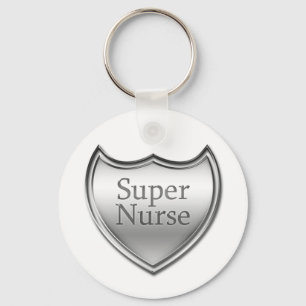 Super Nurse Emblem Schlüsselanhänger