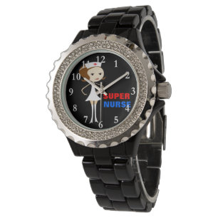 Super Nurse Kristall Wrist Watch Armbanduhr