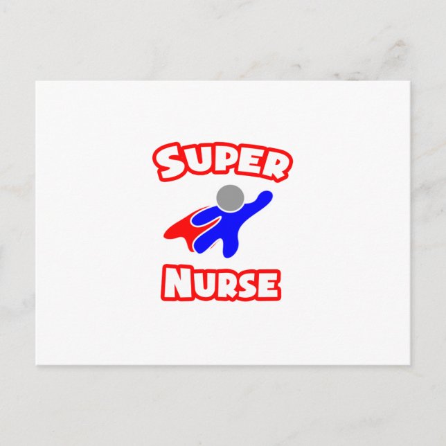 Super Nurse Postkarte (Vorderseite)