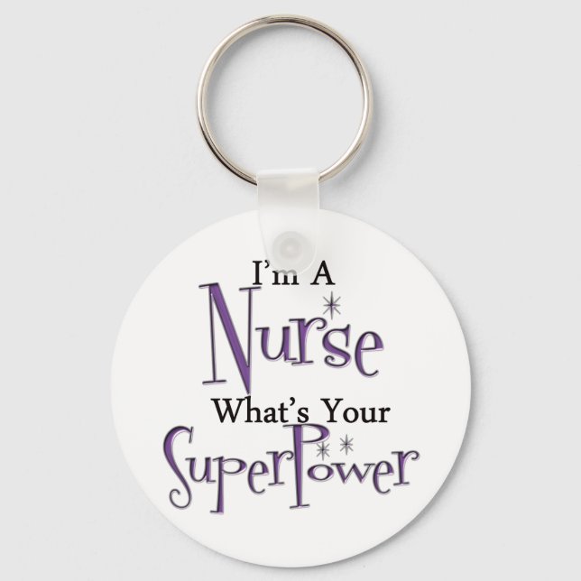 Super Nurse Schlüsselanhänger (Vorderseite)