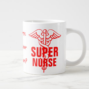 Super Nurse Was ist dein Pflegegeschenk für Superk Jumbo-Tasse