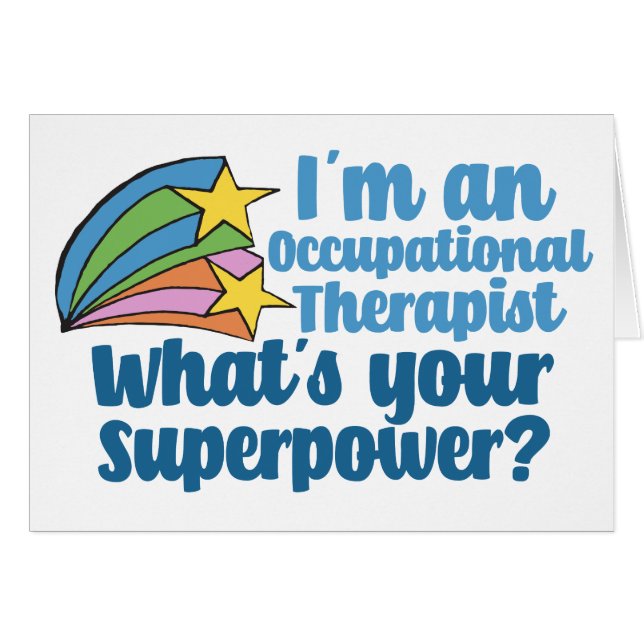 Super Occupational Therapeutic Niedlich OT Card (Vorderseite (Horizontal))