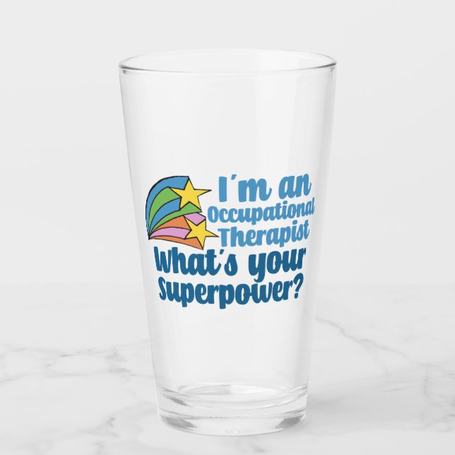 Super Occupational Therapeutic Niedlich OT Glas (Vorderseite)